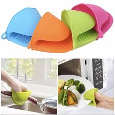 2 Pcs Silicone Oven Mitt Finger Protectors