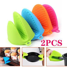 2 Pcs Silicone Oven Mitt Finger Protectors