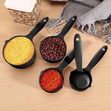 10pcs Black Measuring Spoons & Cups Set