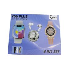 Y56 Plus 6-in-1 Smart Watch Set