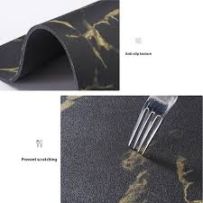 Marble Print Absorbent Dish Drying Mat