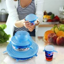 6pcs Silicone Stretch Lids Set