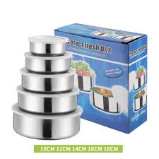 5-Piece Stainless Steel Fresh Box Set