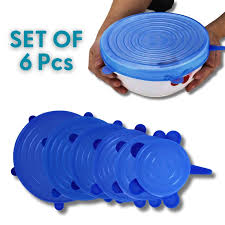 6pcs Silicone Stretch Lids Set