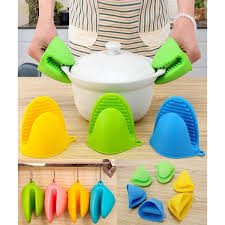 2 Pcs Silicone Oven Mitt Finger Protectors