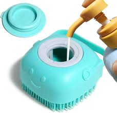 Silicone Bath Brush with Soap Dispenser